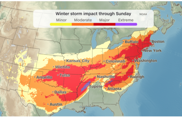 2026 미동부를 덮친 눈폭풍에 대비하고 있다